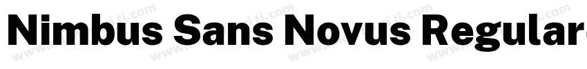 Nimbus Sans Novus Regular字体转换